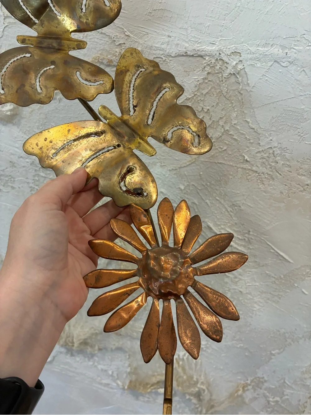 Vintage Mid Century Modern Metal Butterfly Wall Decor